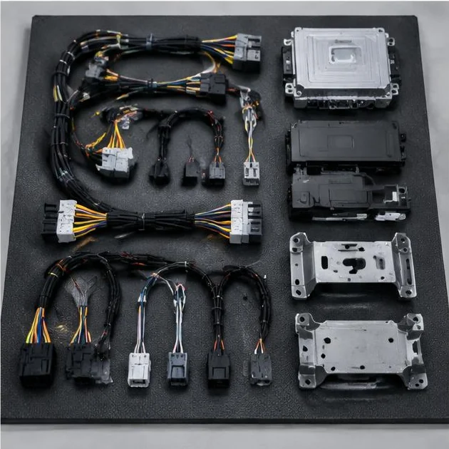 Dashboard wiring harnesses, adapters and control modules